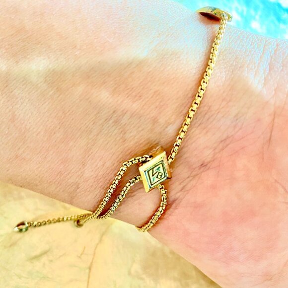 3 For $25! Gold Tone Slider Bracelet - Picture 5 of 5